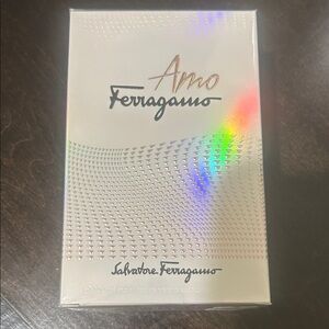 Salvatore Ferragamo Amo in Iridescent Cream Packaging New from Bloomingdales